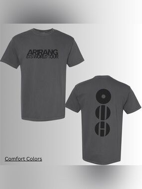 BTS arirang merch concert gray Graphic T-shirt (custom made)